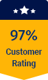 97% of our customers recommend us